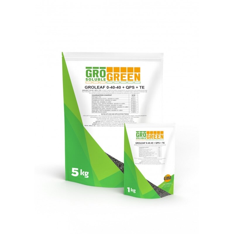 Добриво Гроліф 0-40-40+TE+QPS45 Гро Грін | Groleaf Gro Green