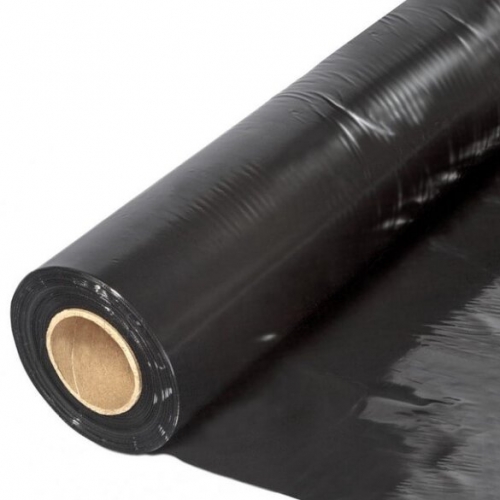 Пленка полиэтиленовая черная для мульчирования грунта вторичная 1000 мм – 30 мкм.