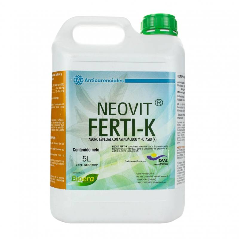 Калійне добриво з вмістом амінокислот NEOVIT FERTI-K Неовіт Ферті-К Bioera