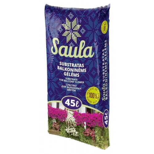 Торфяной субстрат Saula (для балконных цветов) 0-20 мм