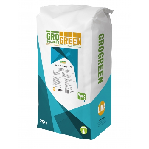 Добриво мінеральне NPK 15-30-15 + 2 MgO + TE Гро Грін | Gro Green Добриво мінеральне NPK 15-30-15 + 2 MgO + TE Гро Грін | Gro Green