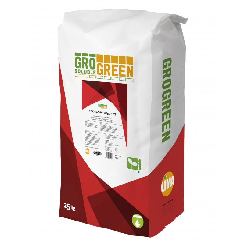 Добриво мінеральне NPK 15-5-30 + 3 MgO + TE Гро Грін | Gro Green