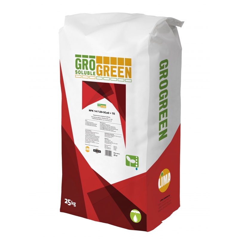 Добриво мінеральне NPK 14-7-28+5 СаО + ТЕ Гро Грін | Gro Green