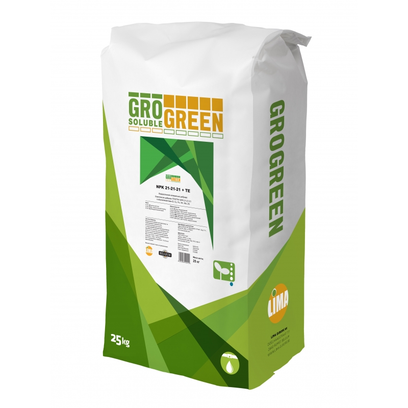 Добриво мінеральне NPK 21-21-21 +TE Гро грін | Gro Green