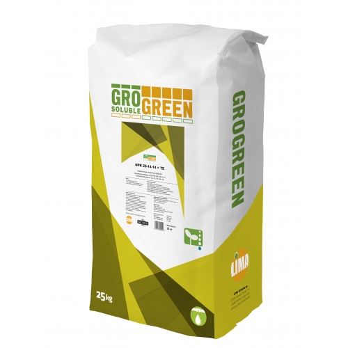 Добриво мінеральне NPK 28-14-14 +TE Гро грін | Gro Green Добриво мінеральне NPK 28-14-14 +TE Гро грін | Gro Green
