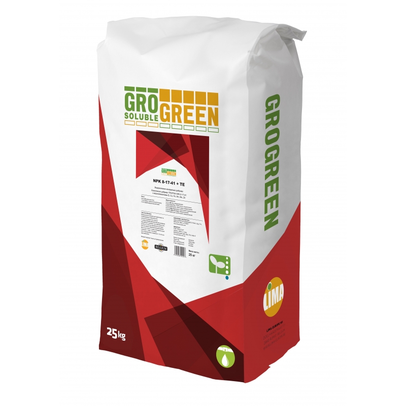Добриво мінеральне NPK 8-17-41+ TE Гро Грін | Gro Green