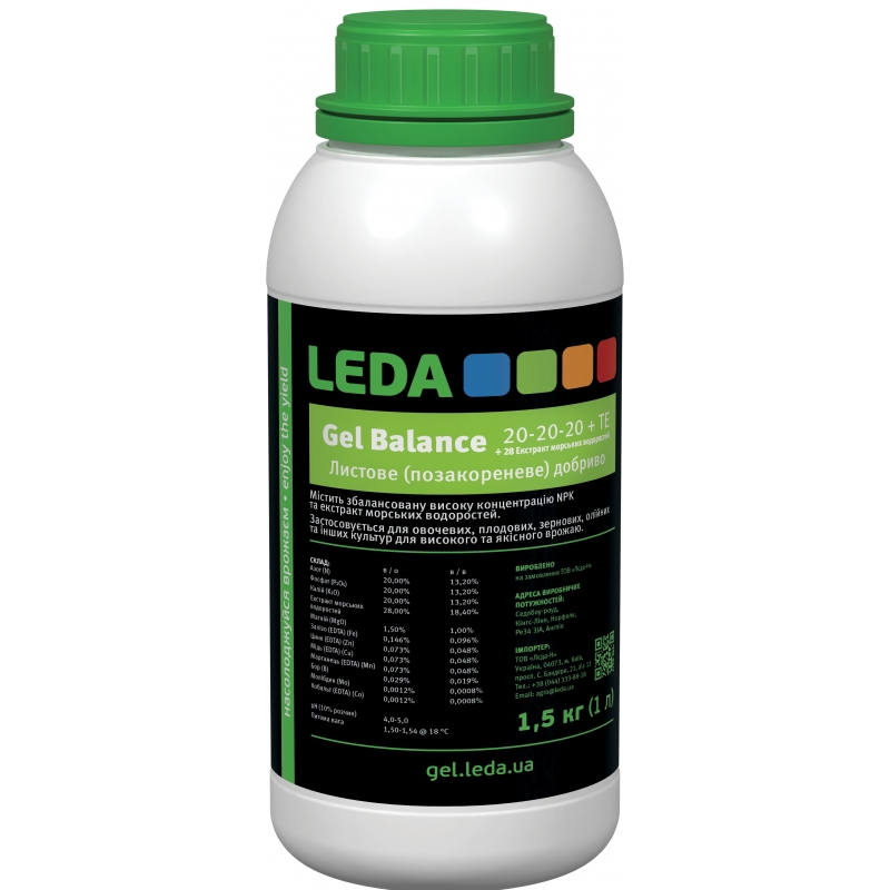 Гель добриво Баланс Леда | Gel Balance 20-20-20 + ТЕ Leda