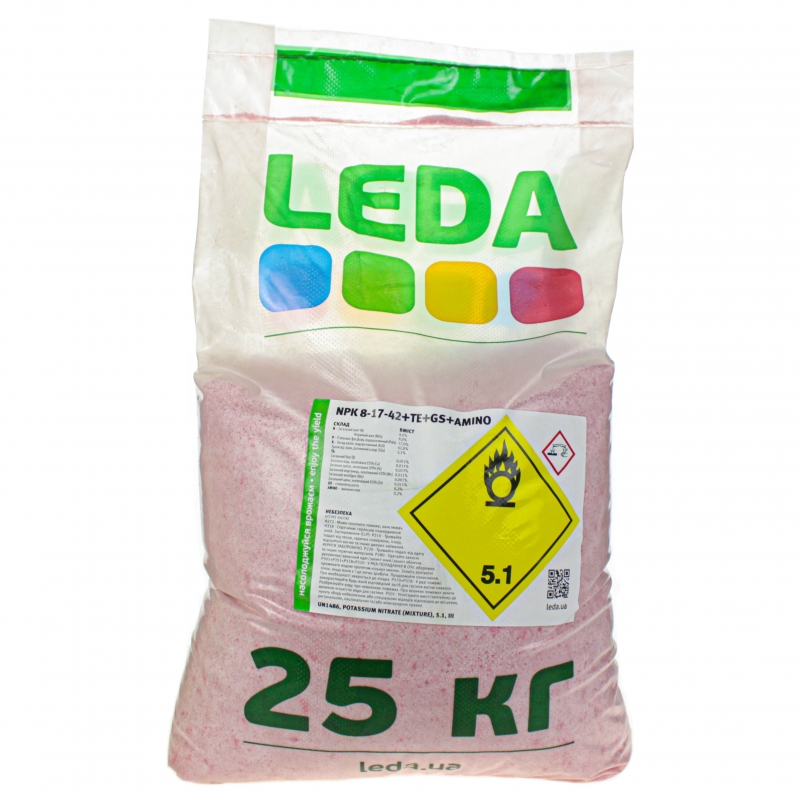 Комплексное удобрение Леда (Leda) NPK 8-17-42+TE+GS+AMINO