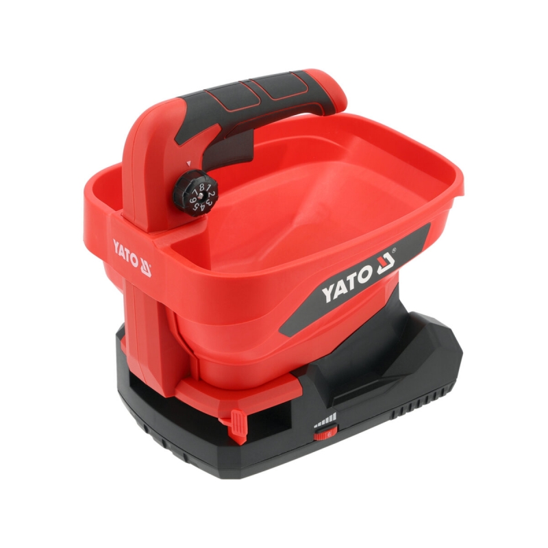 Сівалка і розкидач акумуляторний Yato YT-86704 18 В 2АГод бункер 3 л зона дії (5 м)