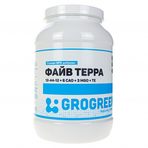 Добриво Гро Грін Файв Терра | Gro Green Five Terra 12-44-12 + 6 CaO + 3 MgO + TE