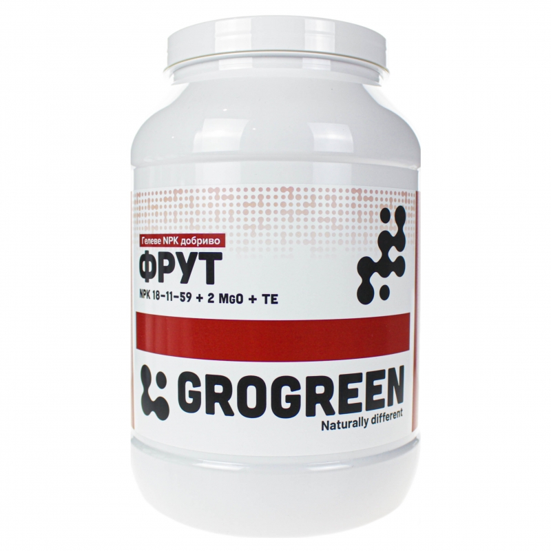 Добриво Гель Фрут NPK 18-11-59+2MgO + TE Гро Грін | Fruit Gro