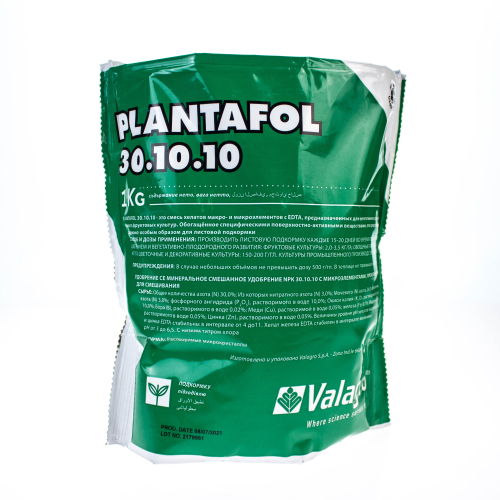Комплексное удобрение ПЛАНТАФОЛ (PLANTAFOL) 30.10.10 (начало вегетации) Valagro