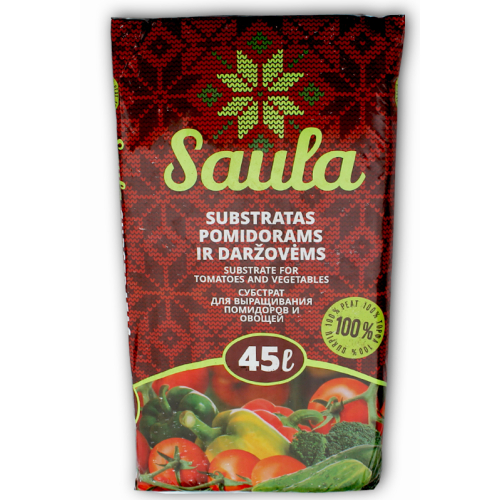 Торфяной субстрат Saula (овощи и томаты) 0-20 мм 
