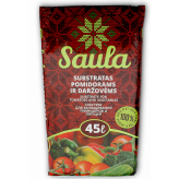 Торфяной субстрат Saula овощи и томаты 0-20 мм 