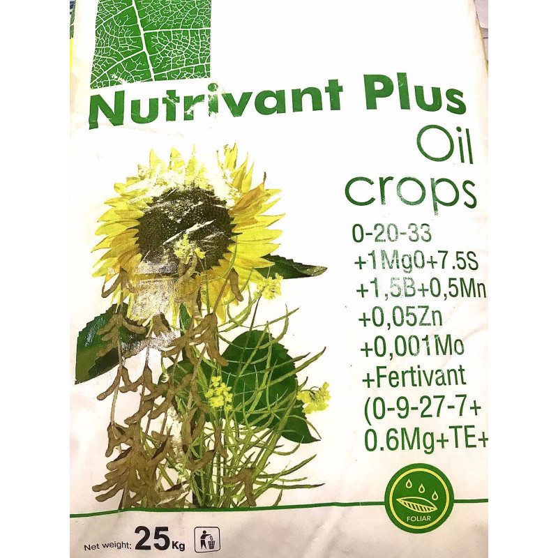 Удобрение Нутривант Плюс Масляной | Nutrivant Plus Oil 0-20-33 (25кг)